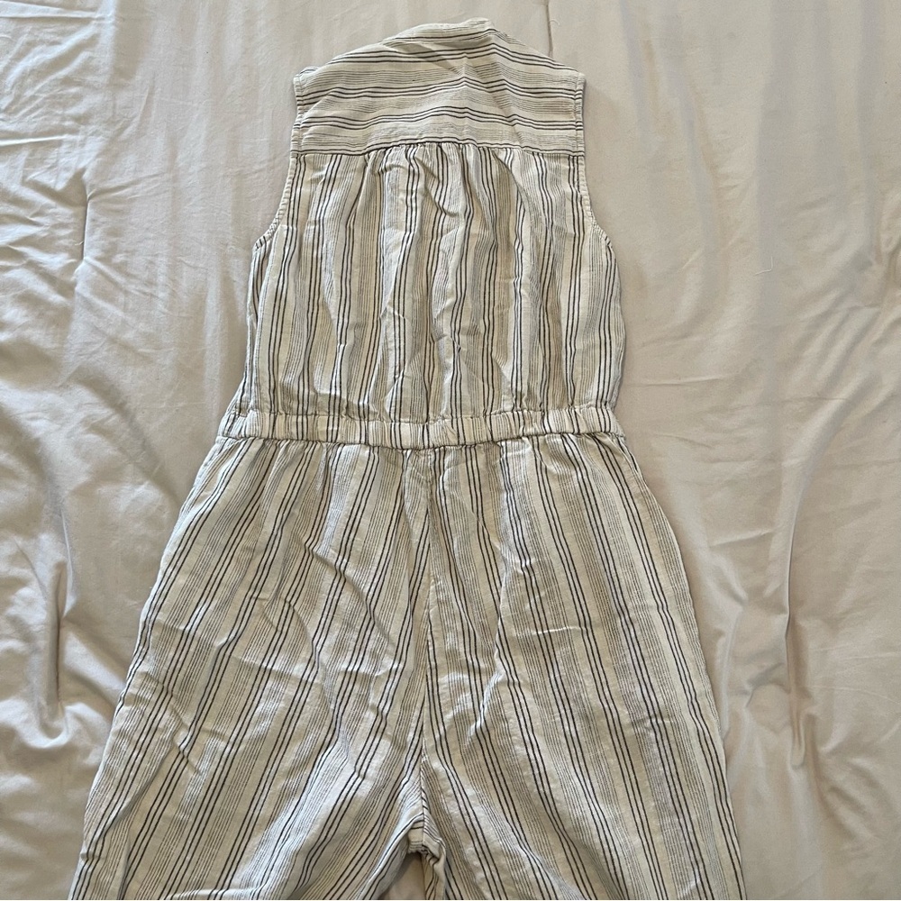 Lucky Brand Beige Striped Jumpsuit Size XS - Picture 6 of 6